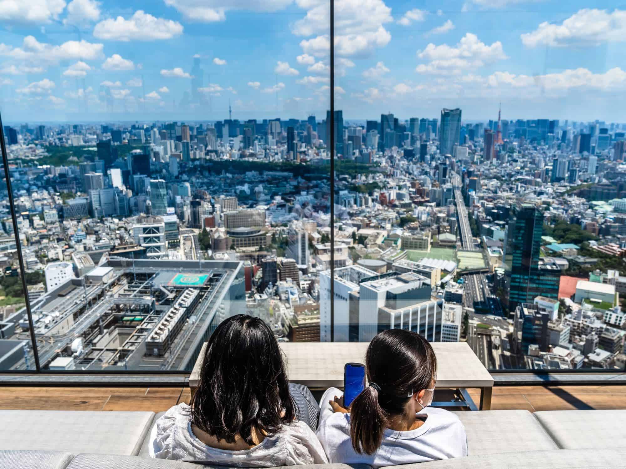 Die lebhafte Metropole Tokio vom Shibuya Sky
