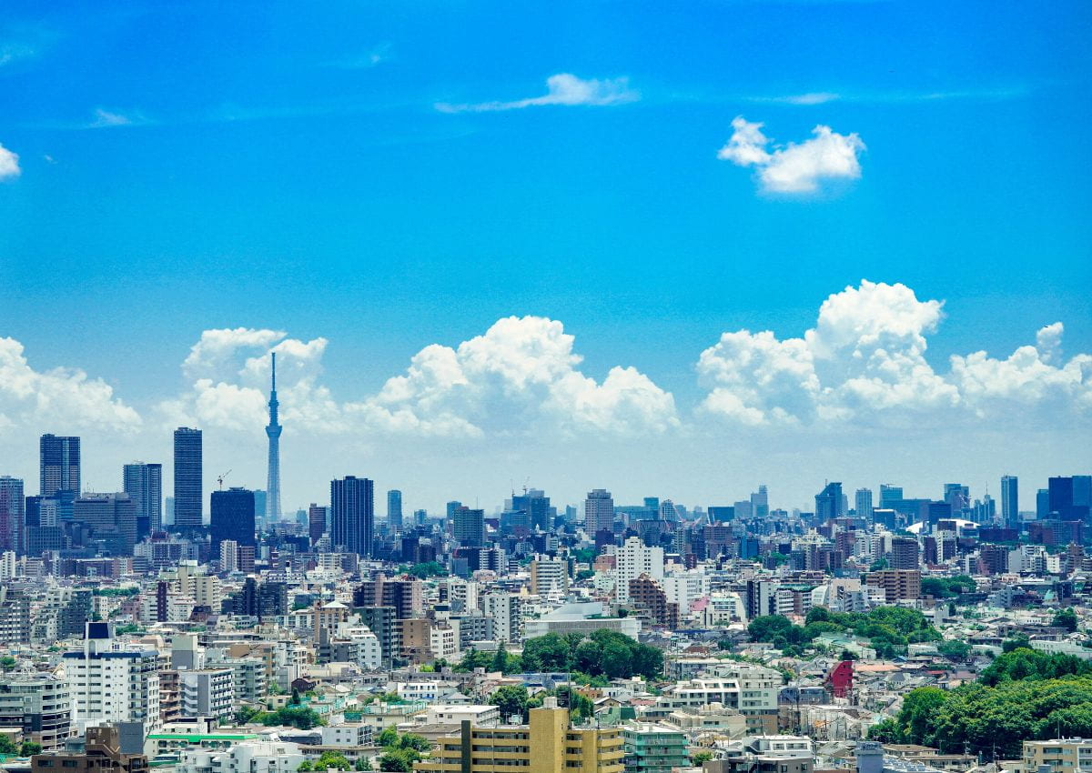 Tokio im Sonnenschein