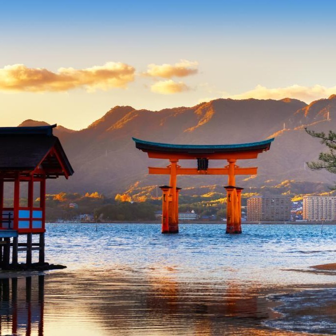Itsukushima-Schrein auf der Insel Miyajima