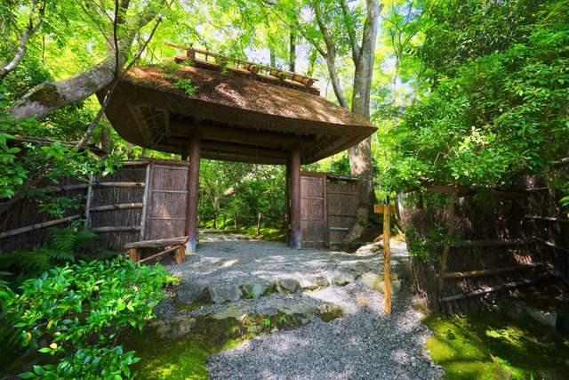 Eingang zum Moosgarten des Gio-ji-Tempels, Kyoto 